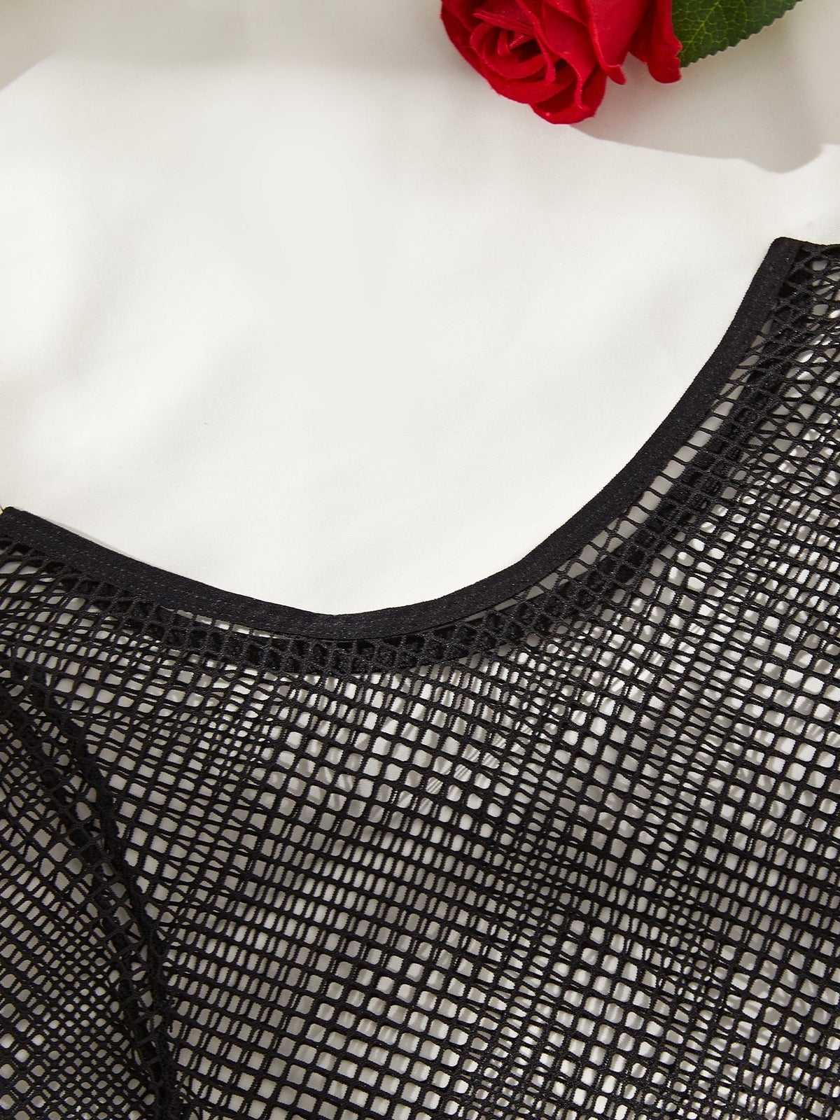 Fishnet pattern clingy bodystocking, photo 7