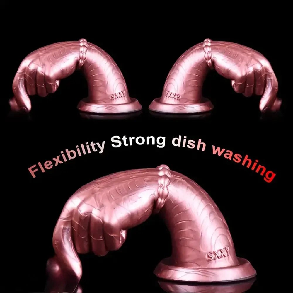 Mixed color fist shape fantasy dildo, photo 3