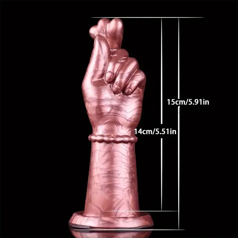Mixed color fist shape fantasy dildo, photo 4