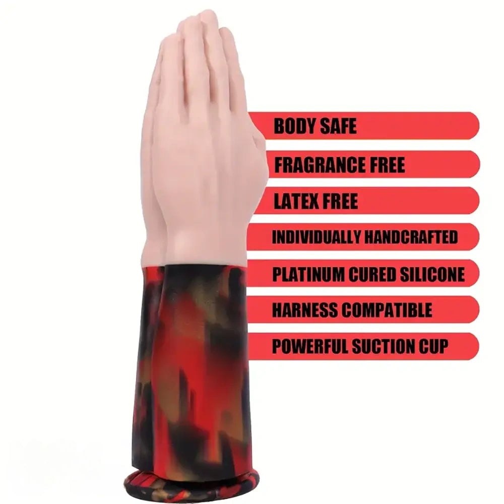 Fist-shaped thick silicone dildo with suction cup base, photo 1