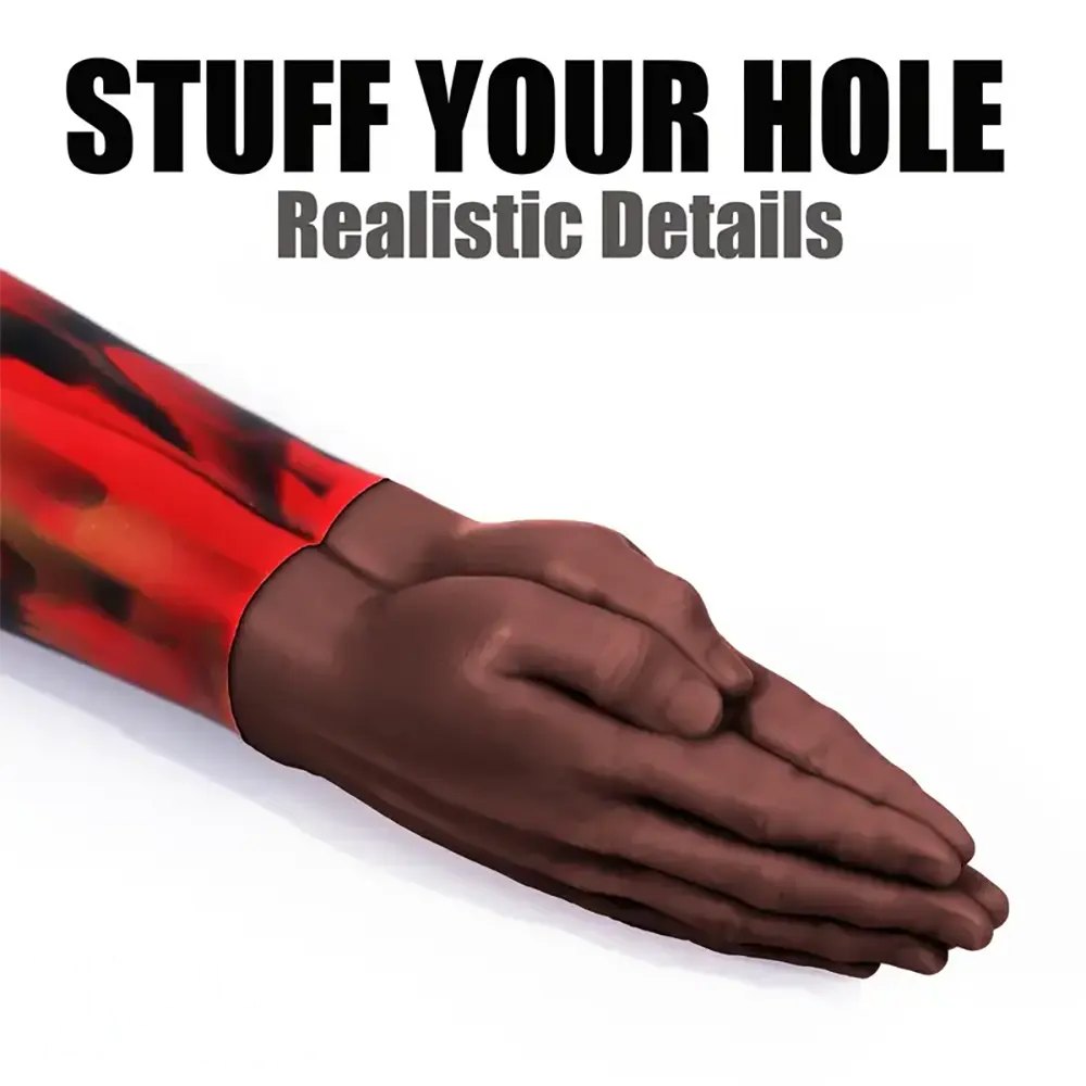 Fist-shaped thick silicone dildo with suction cup base, photo 11