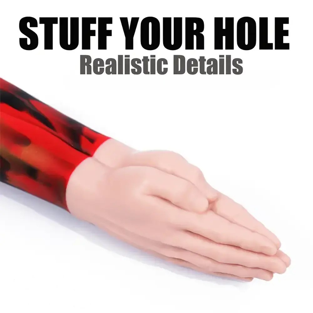 Fist-shaped thick silicone dildo with suction cup base, photo 2