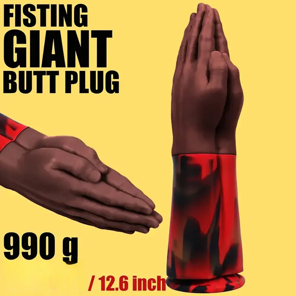 Fist-shaped thick silicone dildo with suction cup base, photo 8