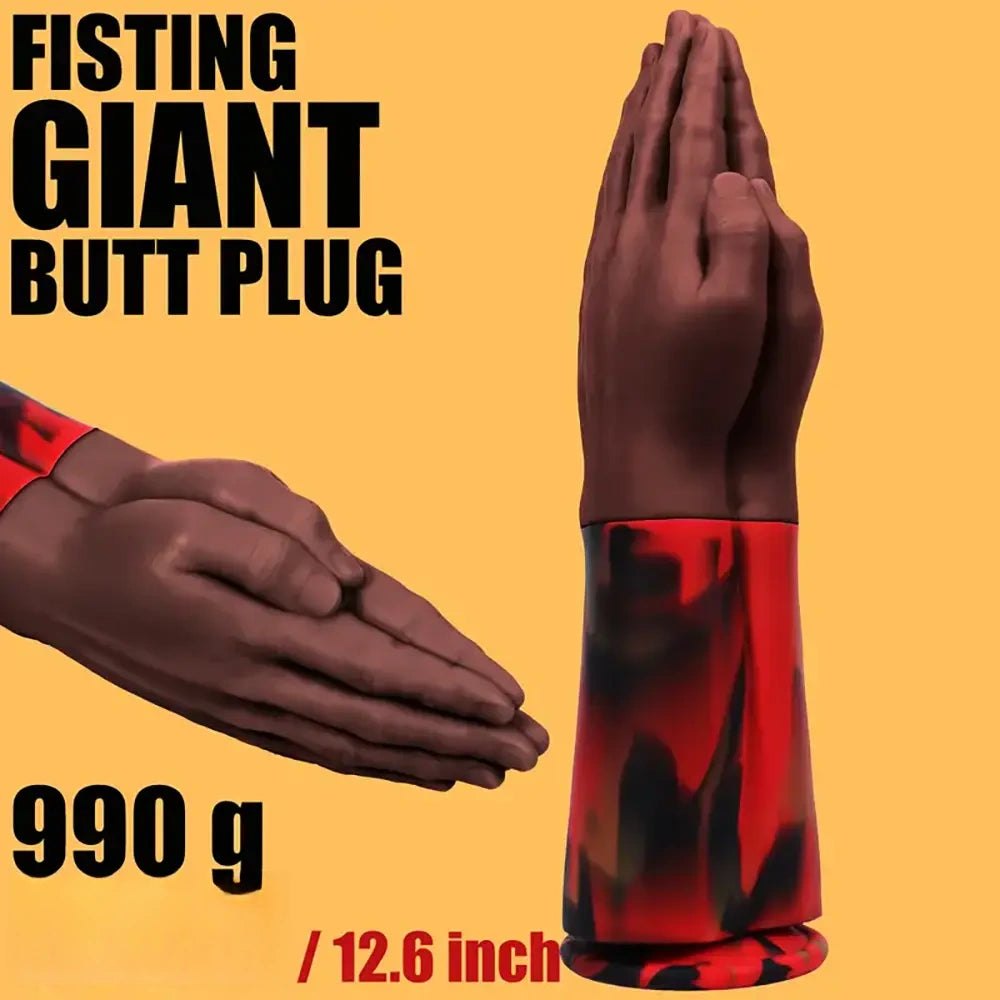 Fist-shaped thick silicone dildo with suction cup base, photo 9