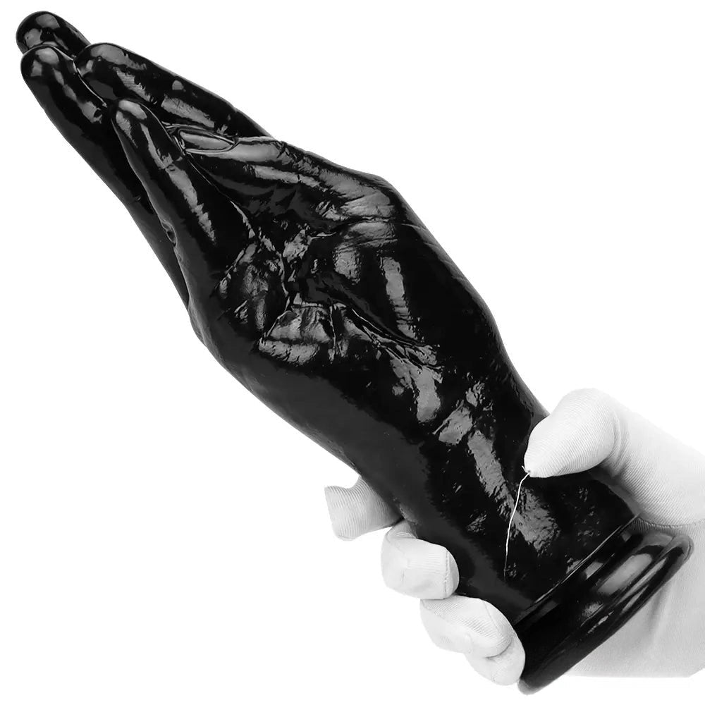 Black hand shaped fantasy dildo, photo 14