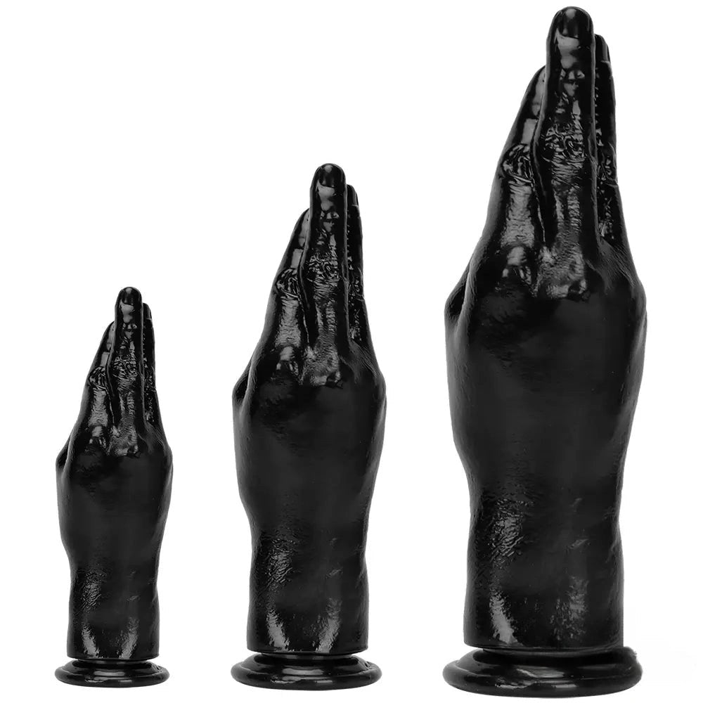 Black hand shaped fantasy dildo, photo 9