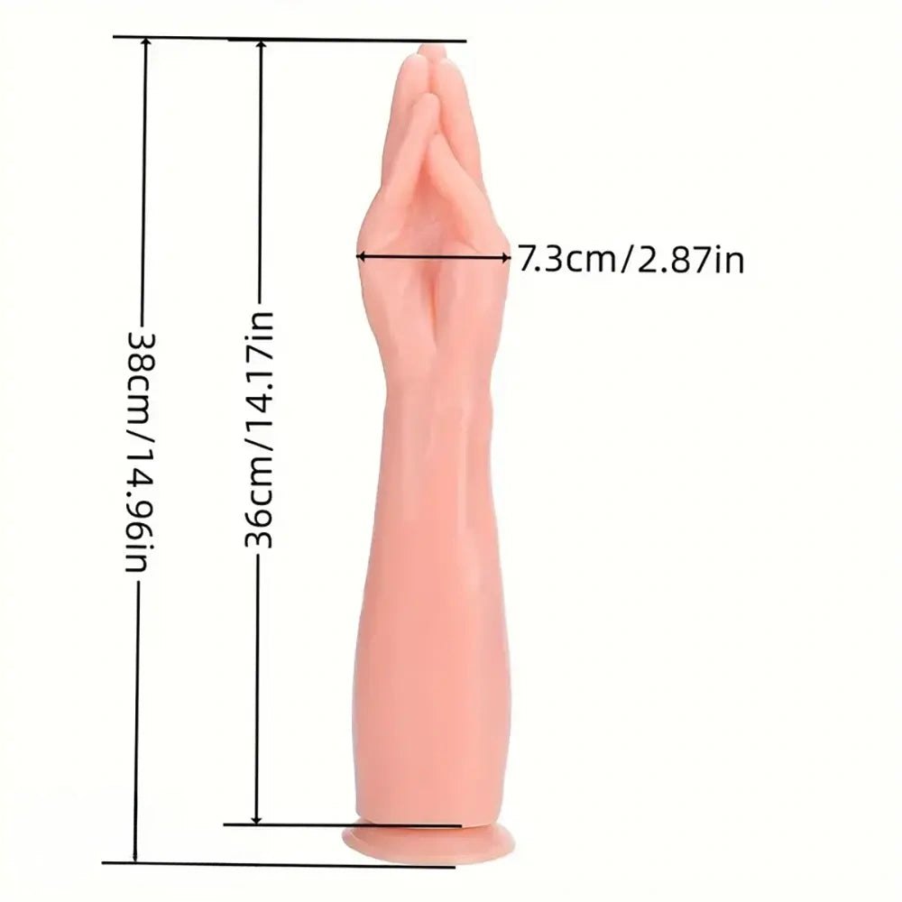 Flesh fisting hand and forearm dildo
