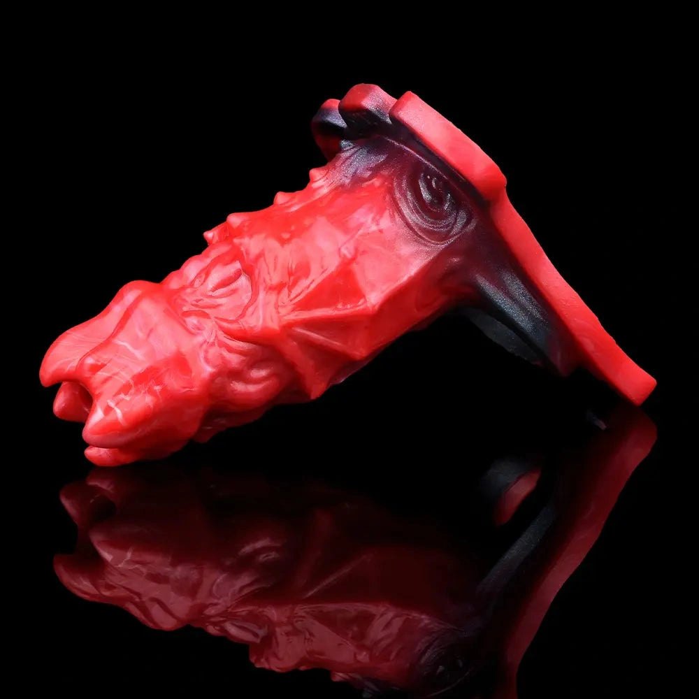 Red flame textured strap-on sleeve, photo 12