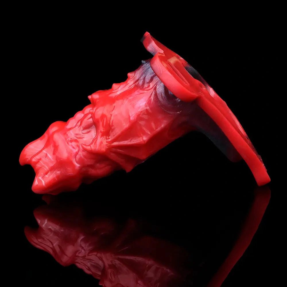 Red flame textured strap-on sleeve, photo 13