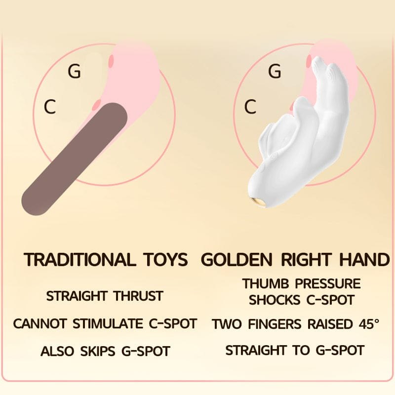 Hand shaped flapping clitoral g-spot vibrator, photo 4