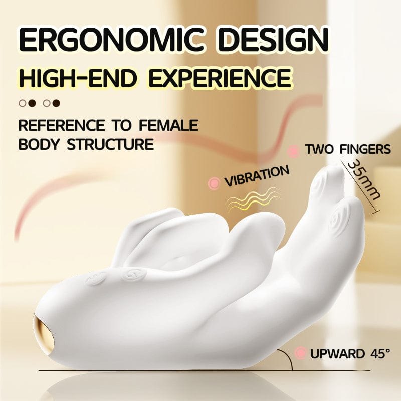 Hand shaped flapping clitoral g-spot vibrator, photo 6