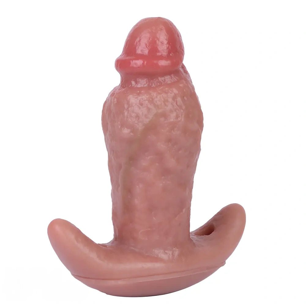 Flesh tone flared base butt plug, photo 1