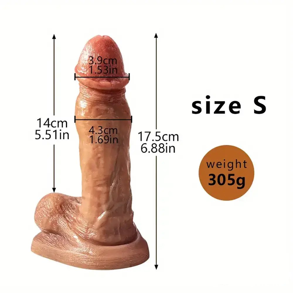 Flesh tone suction cup dildo, photo 3