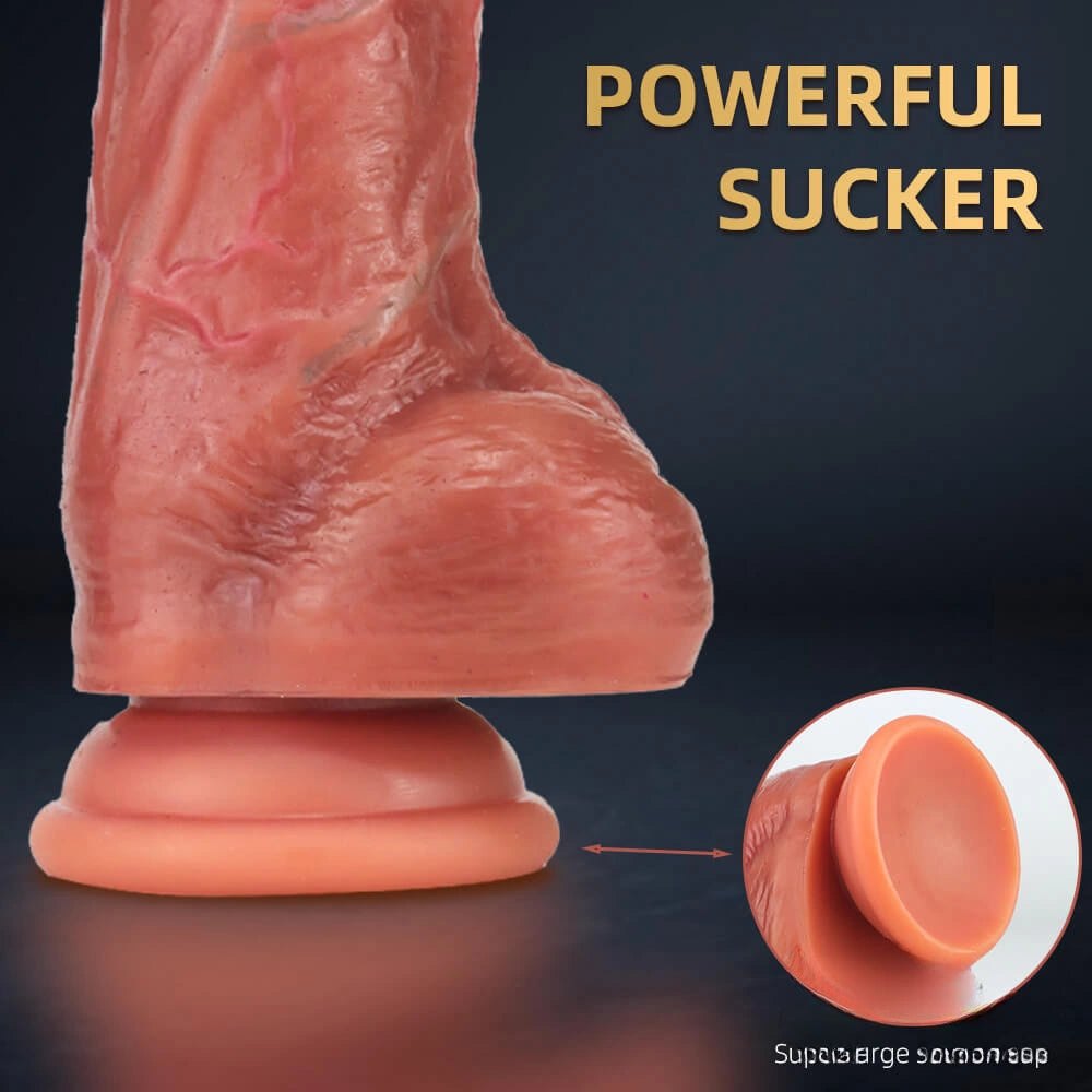 Flesh tone realistic suction cup dildo, photo 7