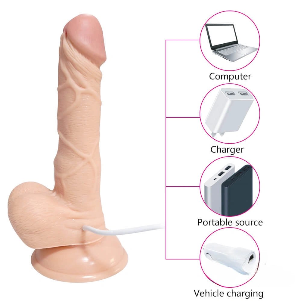 Flesh abs automatic dildo, photo 8
