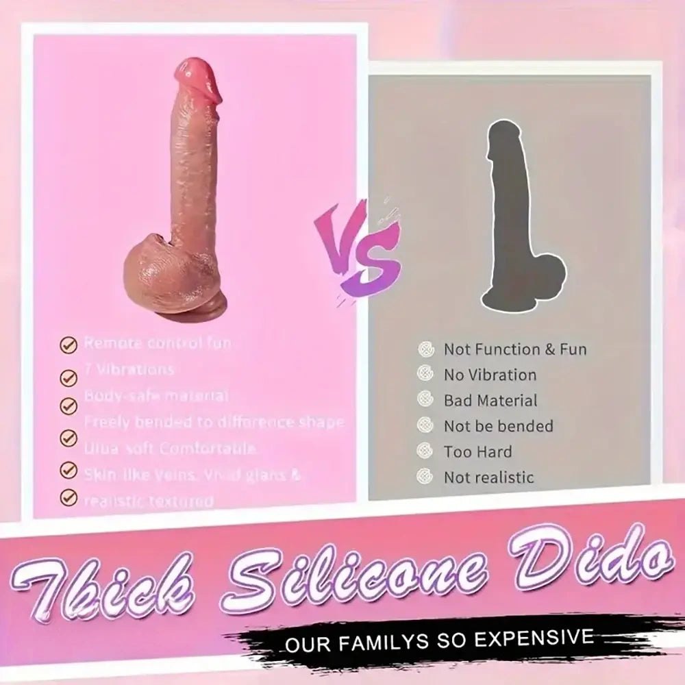 Flesh-tone realistic silicone thrusting dildo, photo 5