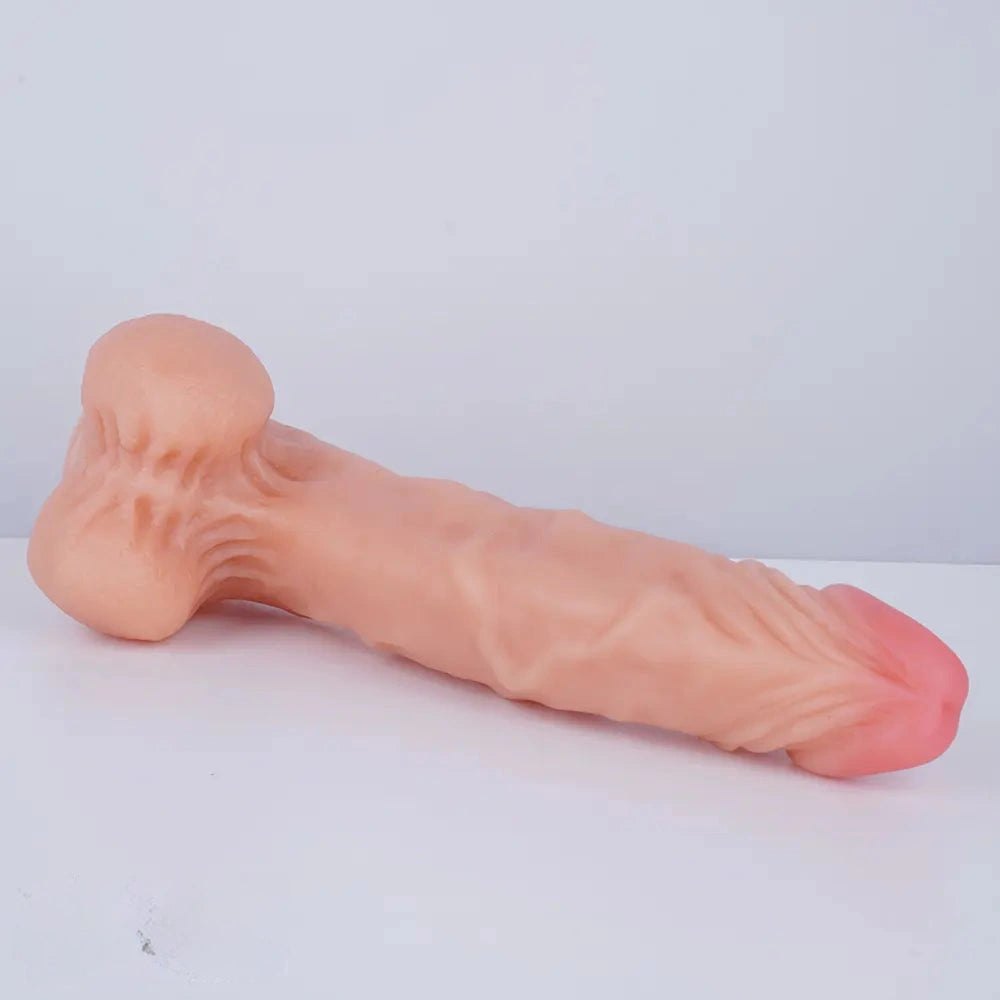 Flesh tone realistic veined suction cup dildo, photo 3