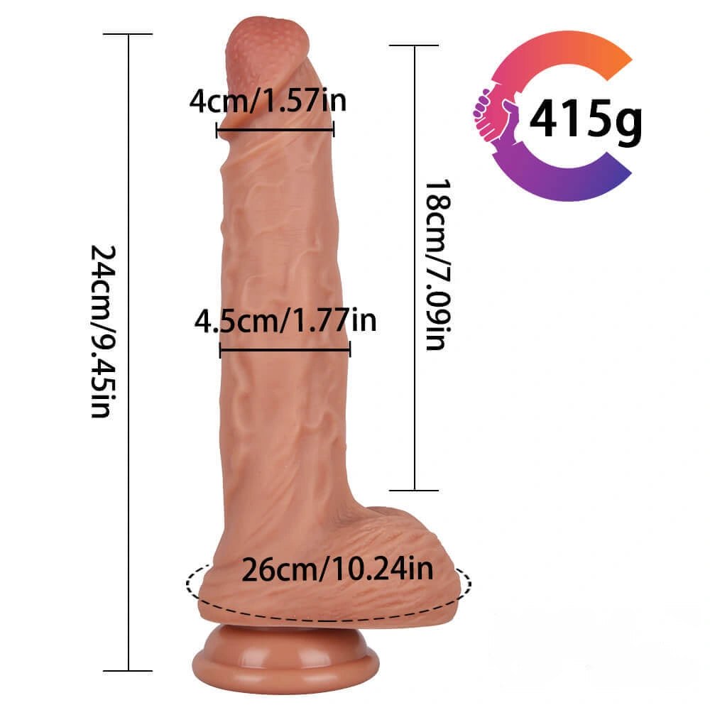 Dual-layer silicone suction cup dildo, photo 9
