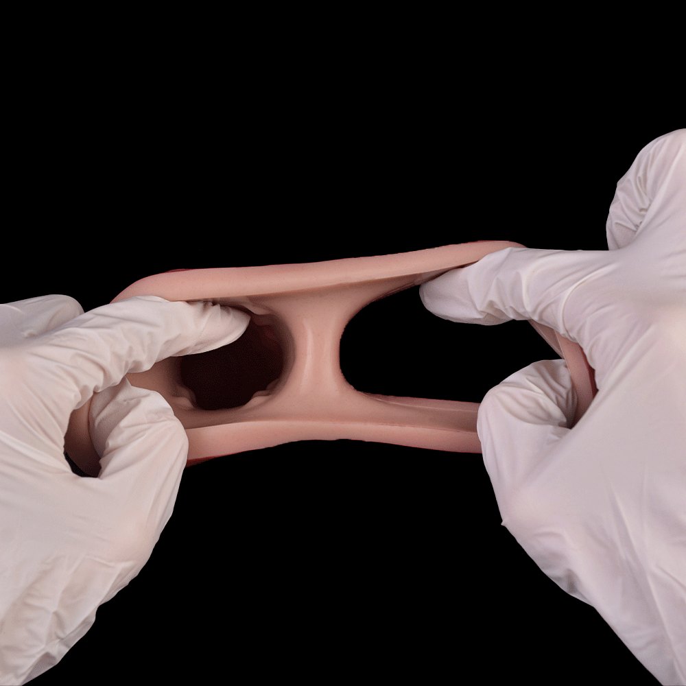 Flesh tone silicone extension dildo sleeve, photo 13