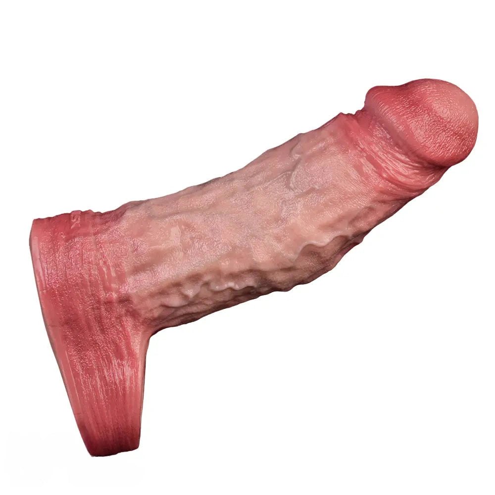 Flesh tone silicone extension dildo sleeve, photo 3