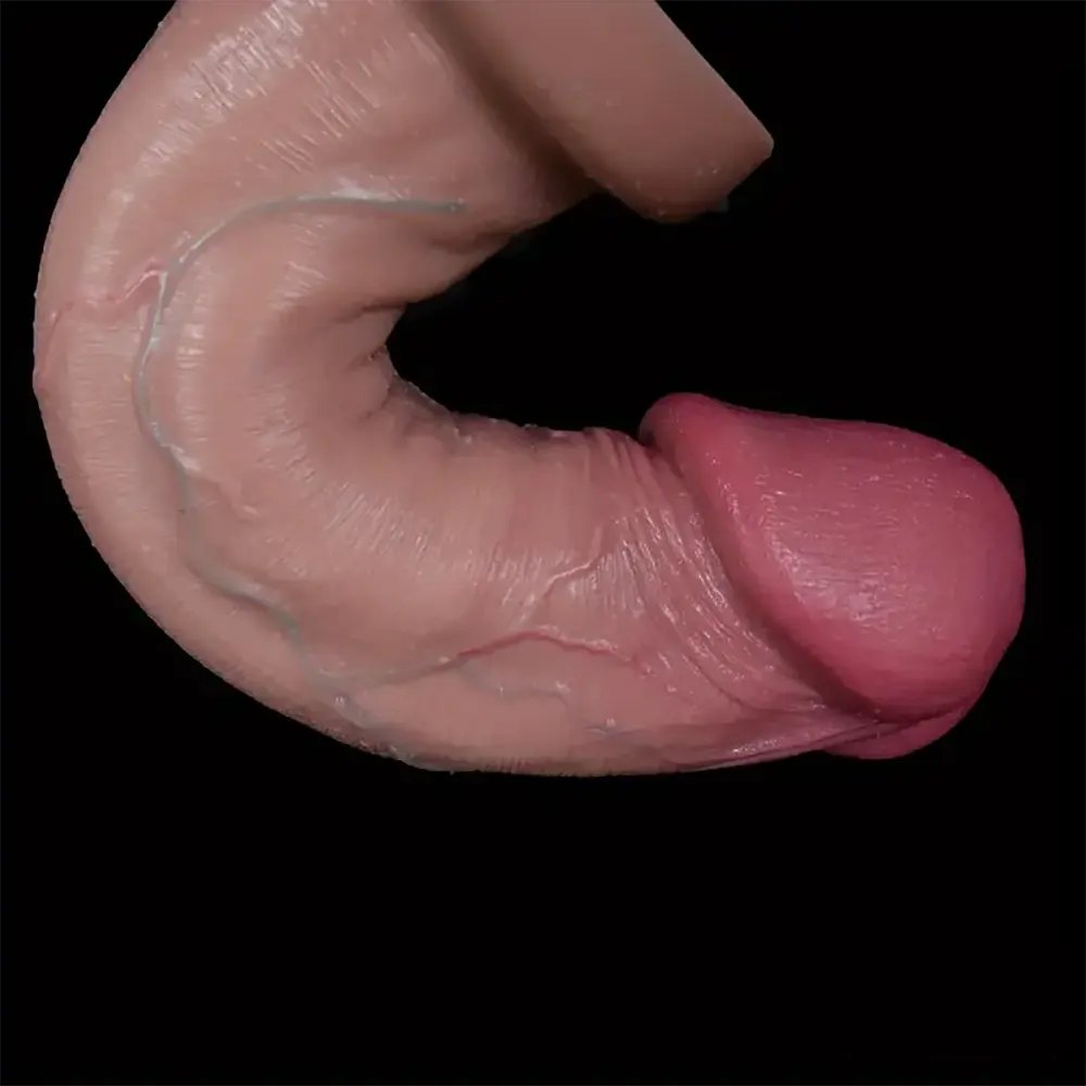 Flesh mushroom head silicone dildo with suction cup base, photo 7