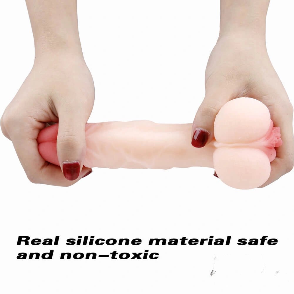 Flesh tone silicone pocket pussy stroker, photo 8