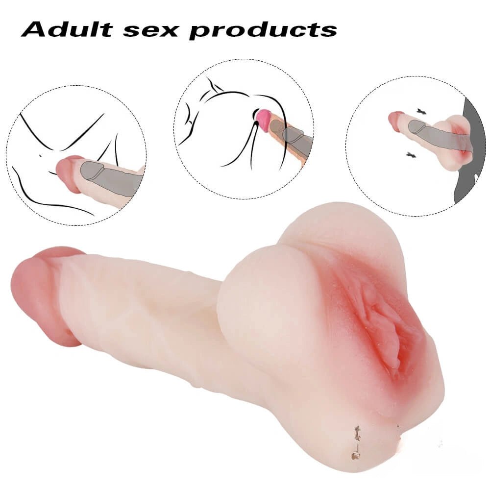Flesh tone silicone pocket pussy stroker, photo 9