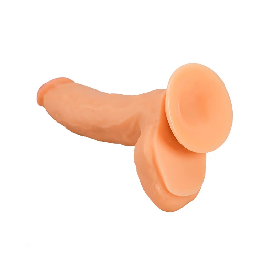 Flesh pvc realistic dildo, photo 3