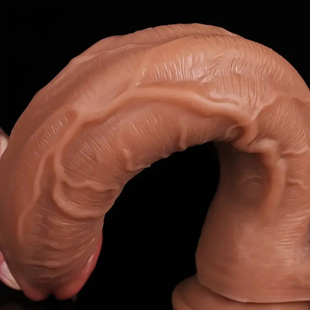 Flesh-tone silicone suction cup dildo, photo 11