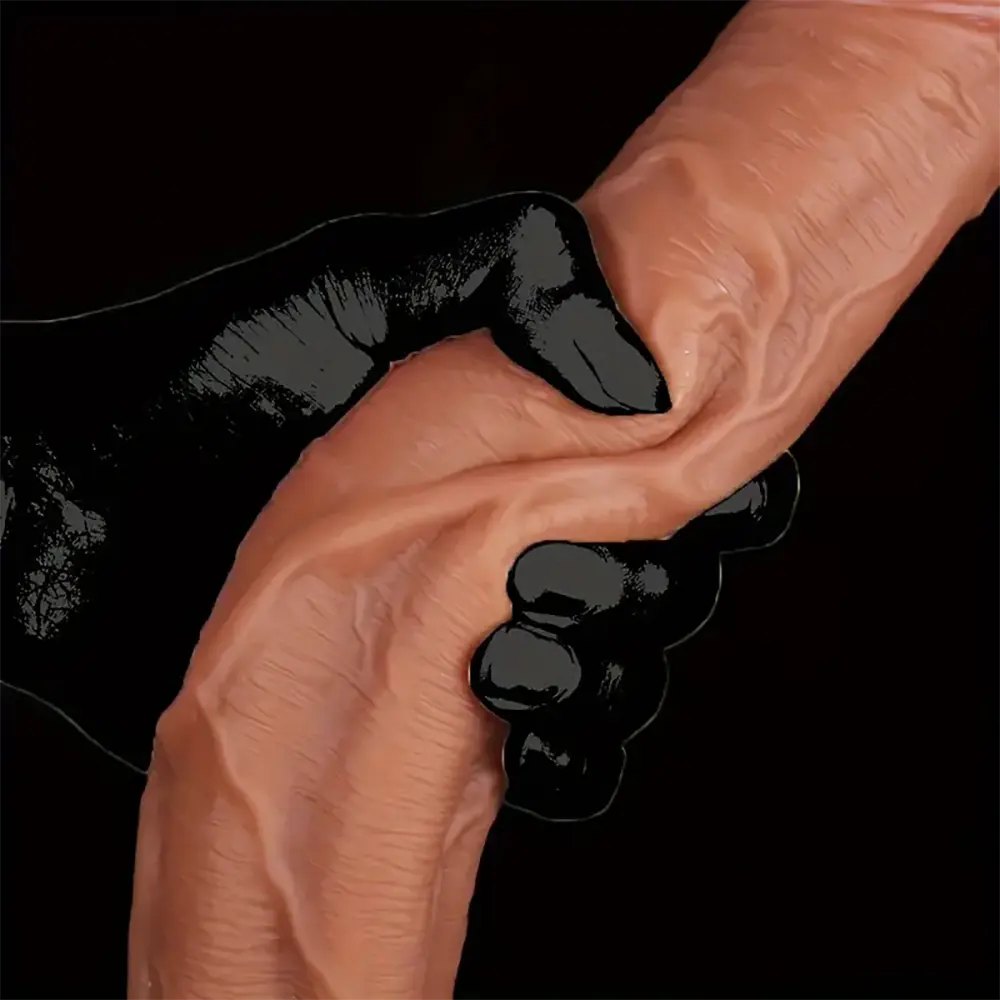 Flesh-tone silicone suction cup dildo, photo 6