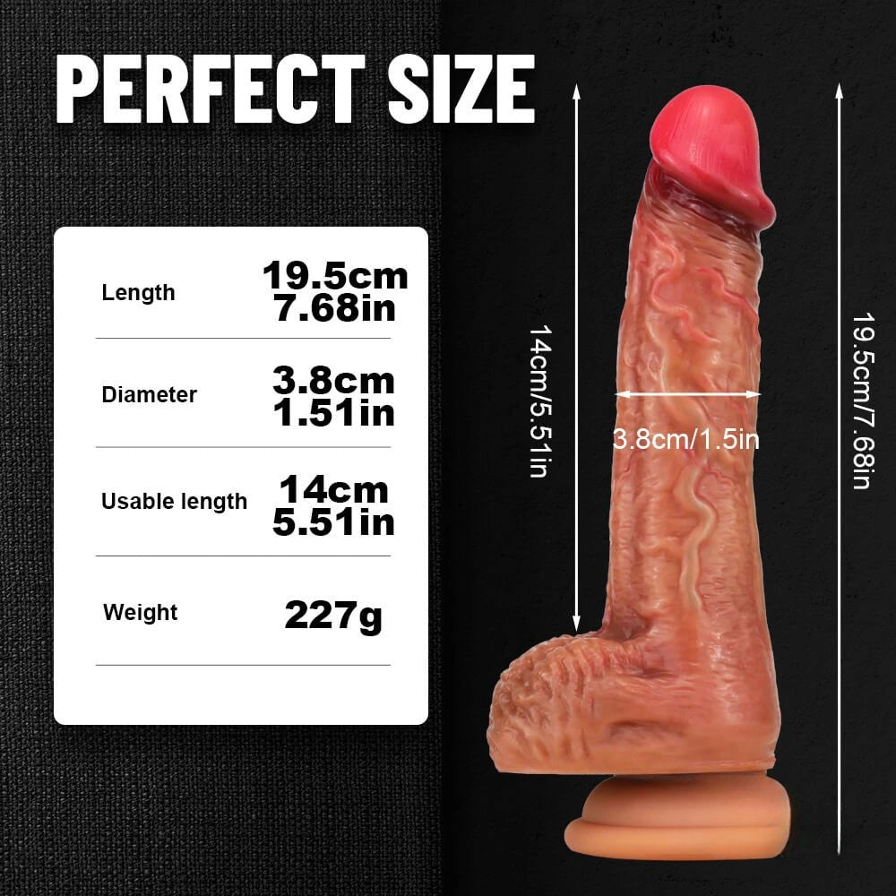 Flesh realistic suction cup dildo, photo 7