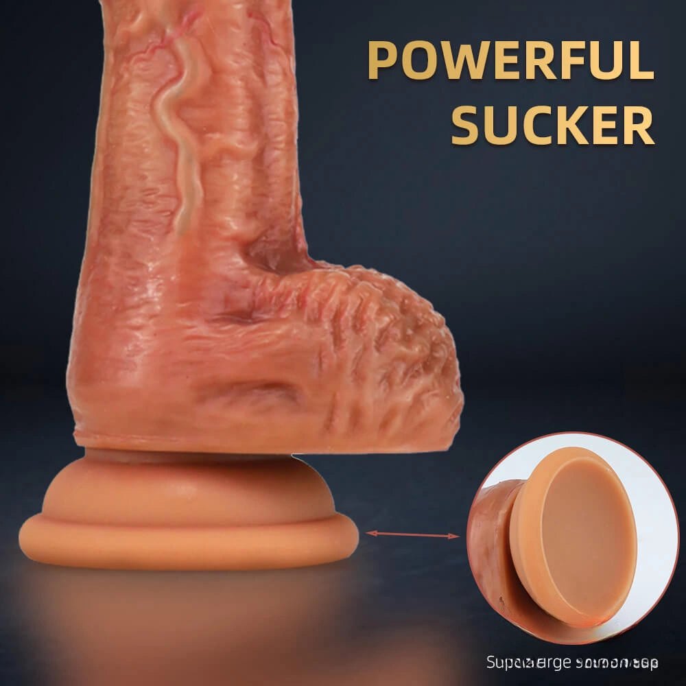 Flesh realistic suction cup dildo, photo 8