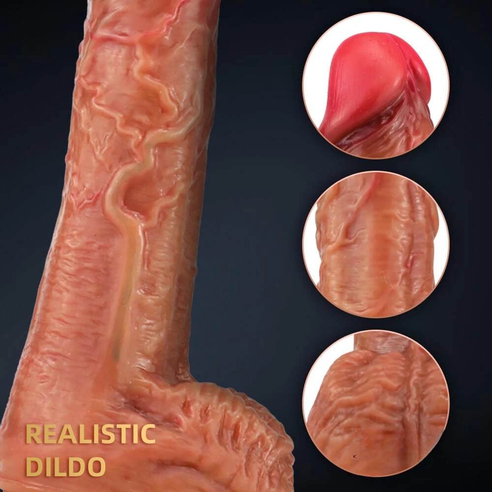 Flesh realistic suction cup dildo, photo 9