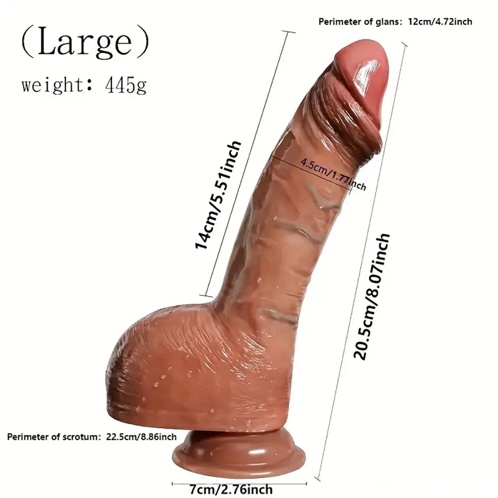 Flesh tone realistic suction cup dildo, photo 9