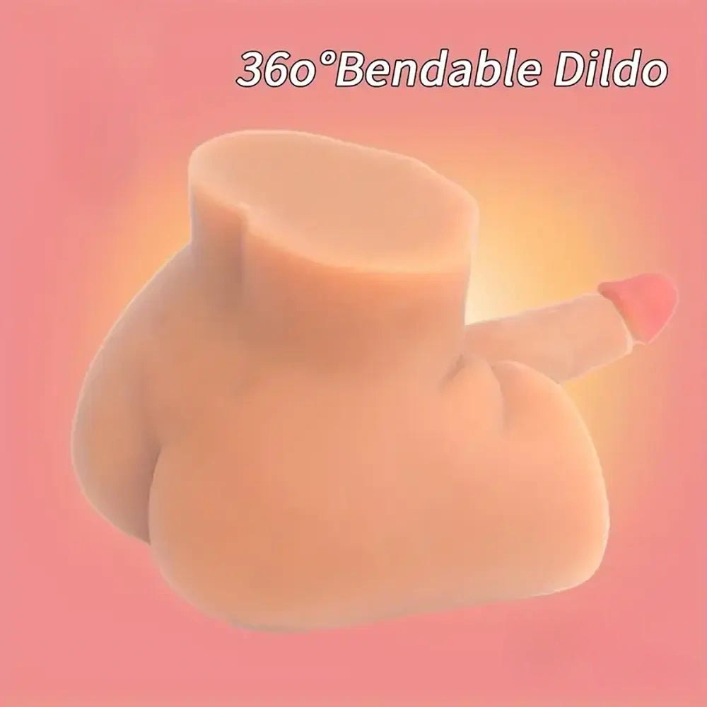 Flesh silicone torso masturbator with realistic vagina and anus, photo 3