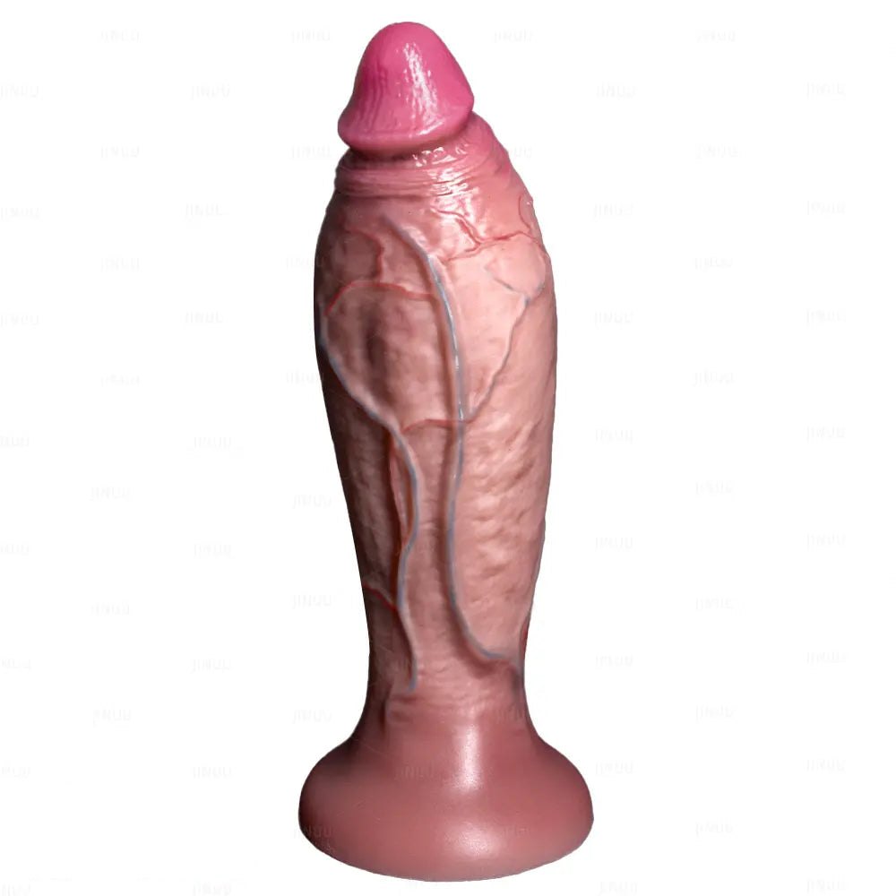 Flesh tone realistic veined dildo, photo 2