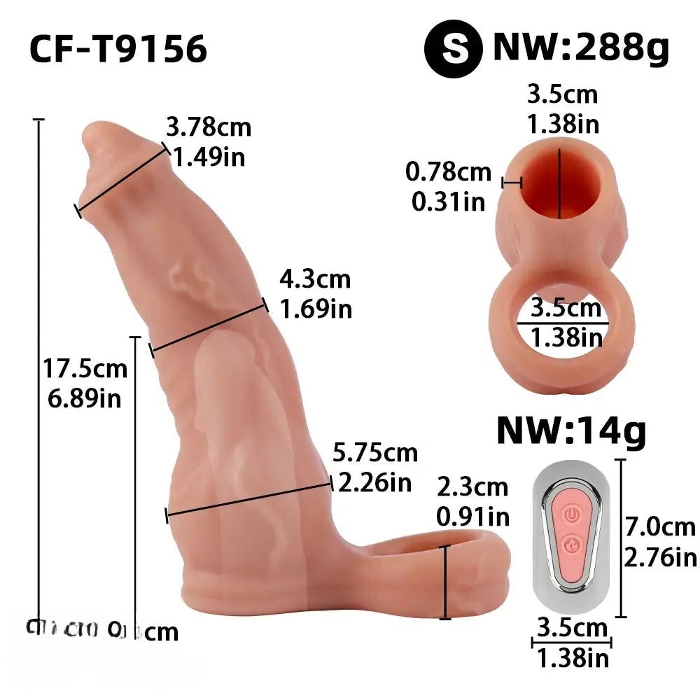 Flesh tone ridged silicone dildo, photo 10