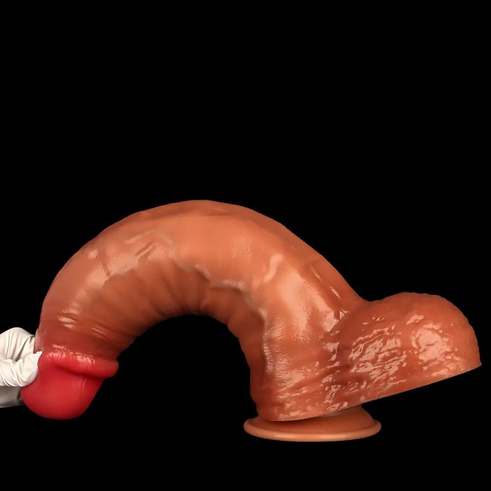 Flesh tone silicone large realistic dildo, photo 15