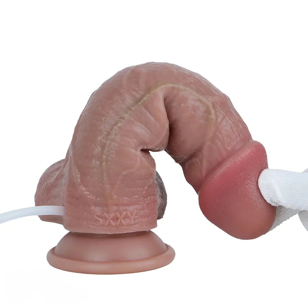 Flesh tone silicone strap-on dildo, photo 13