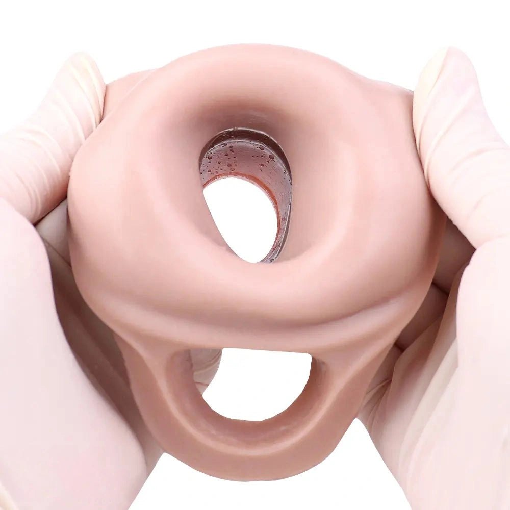 Flesh silicone veined penis extender sleeve, photo 10