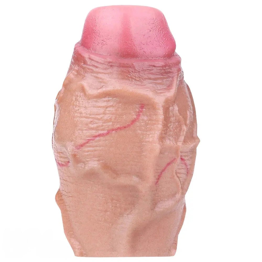Flesh silicone veined penis extender sleeve, photo 3