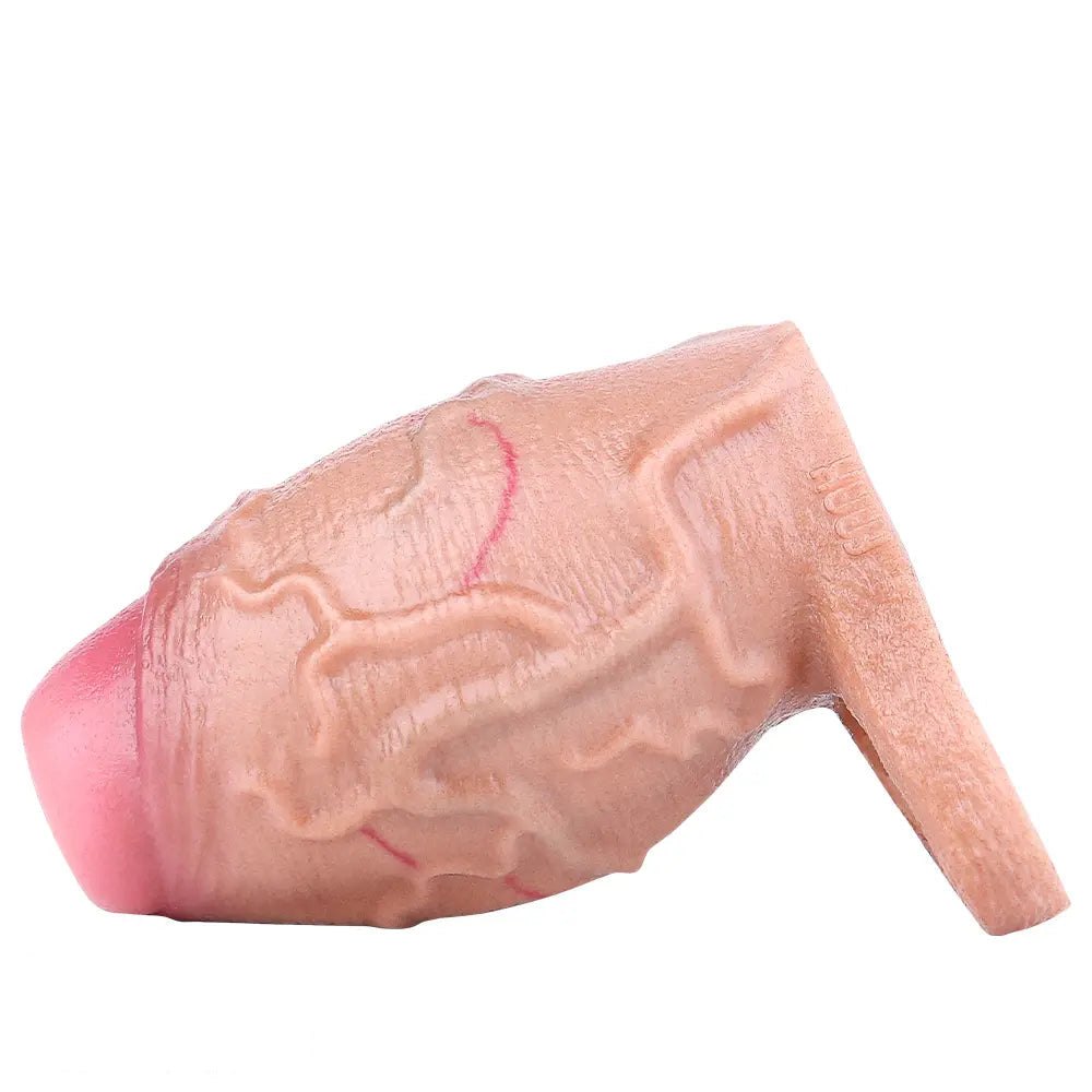 Flesh silicone veined penis extender sleeve, photo 6