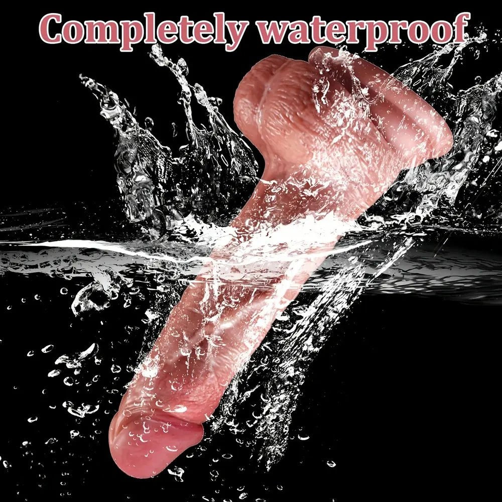 Flesh tone realistic silicone dildo, photo 6