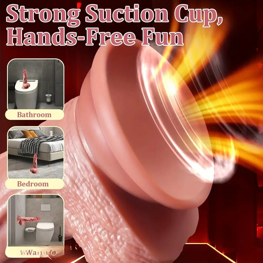 Flesh tone realistic silicone dildo, photo 8