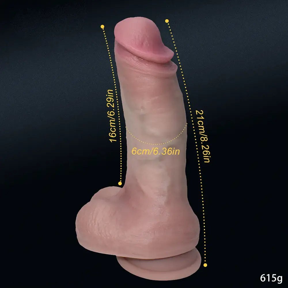 Flesh silicone realistic dildo, photo 7