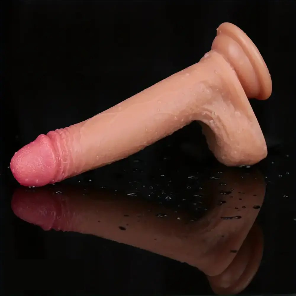Flesh silicone realistic dildo, photo 11
