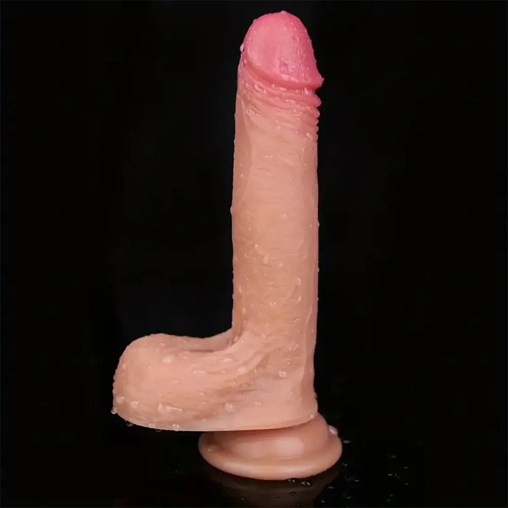 Flesh silicone realistic dildo, photo 6