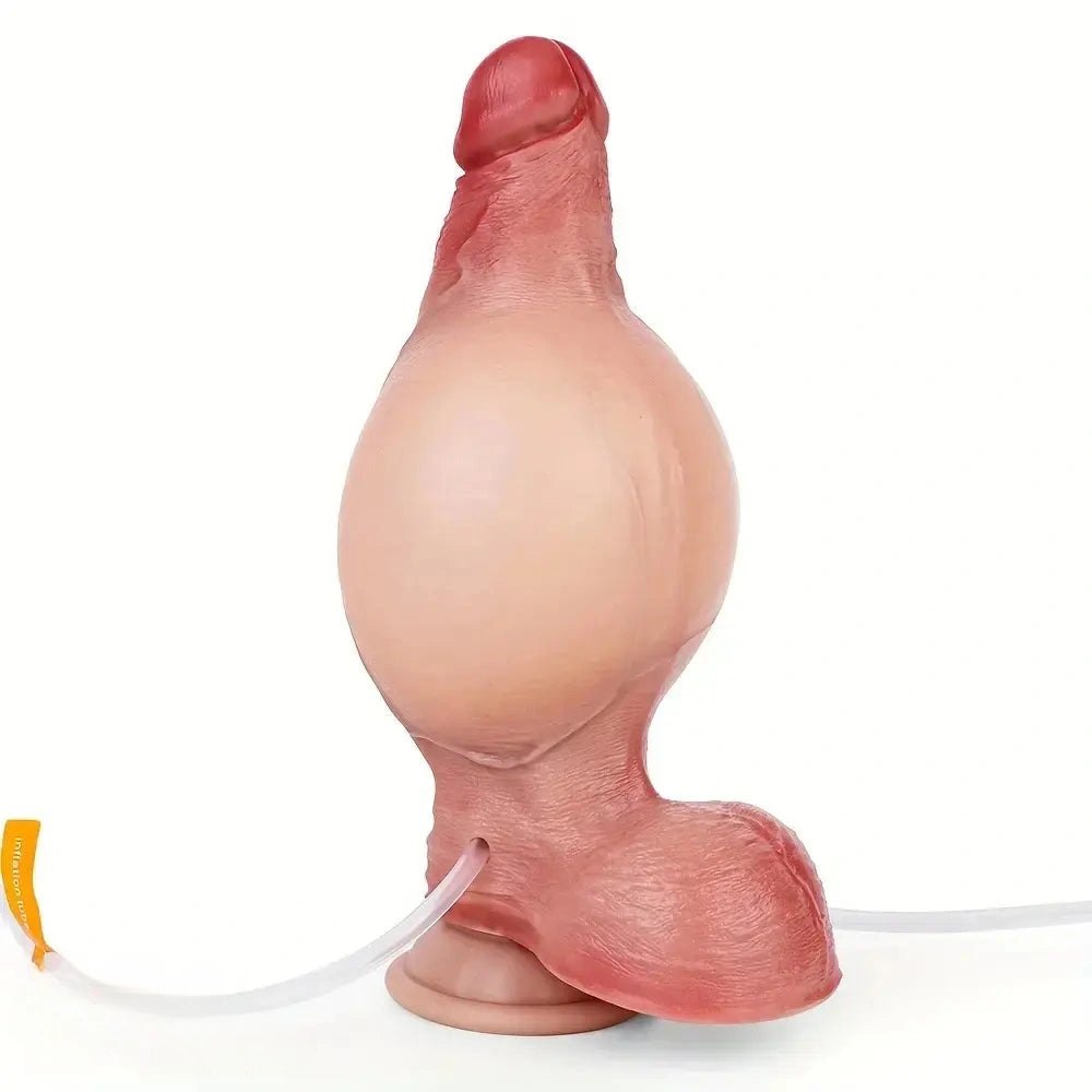Flesh silicone squirting dildo, photo 1