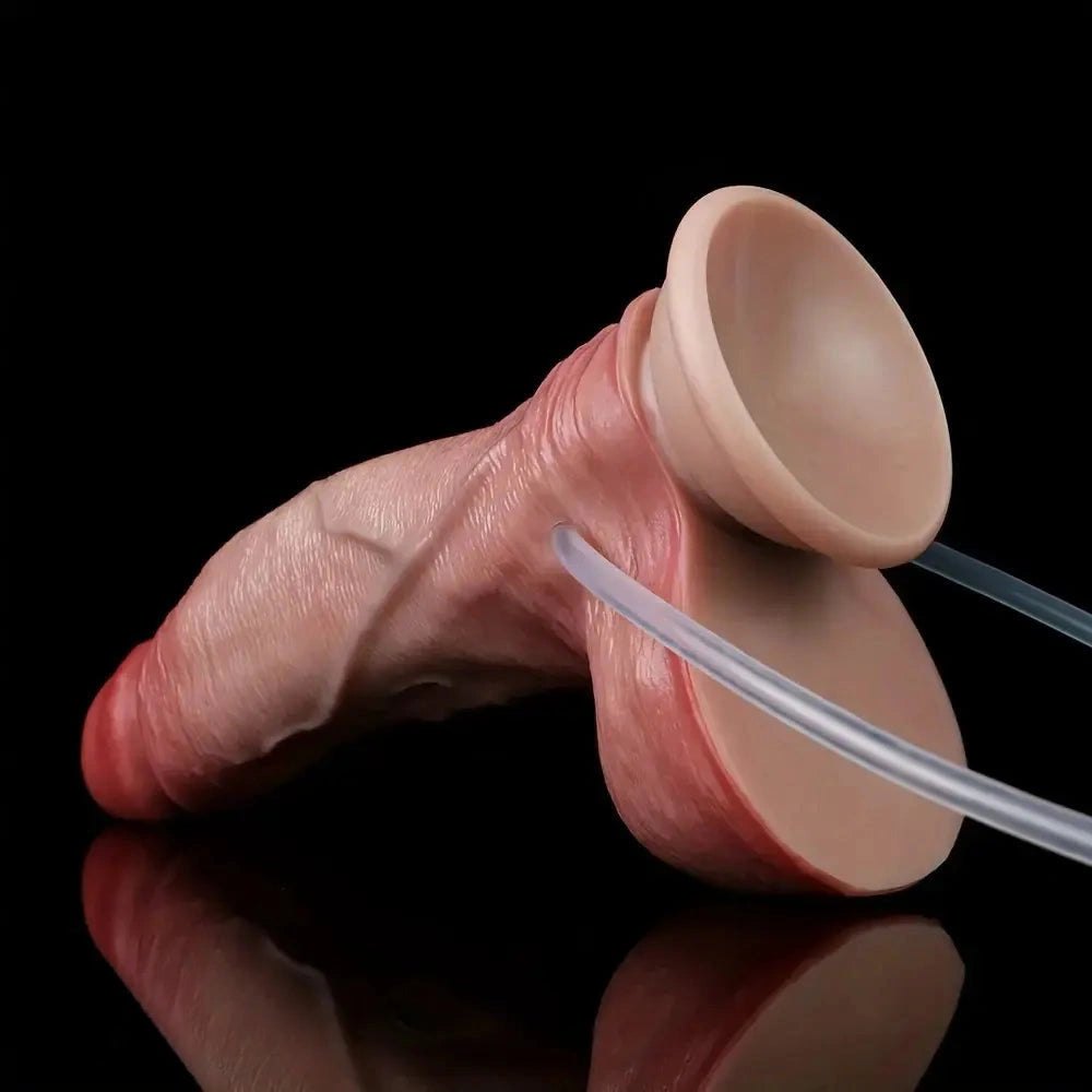 Flesh silicone squirting dildo, photo 13