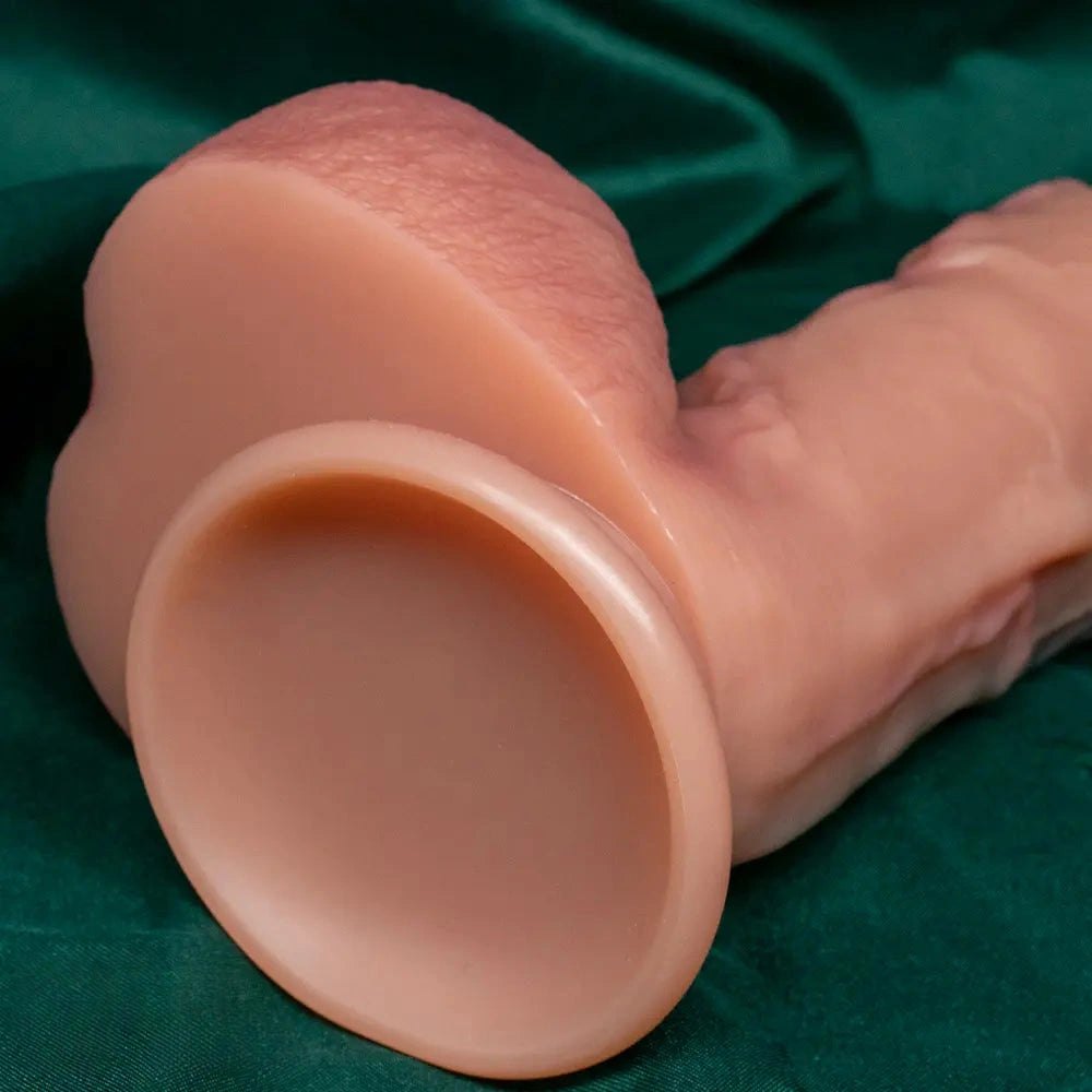 Flesh tone silicone strap-on dildo, photo 14